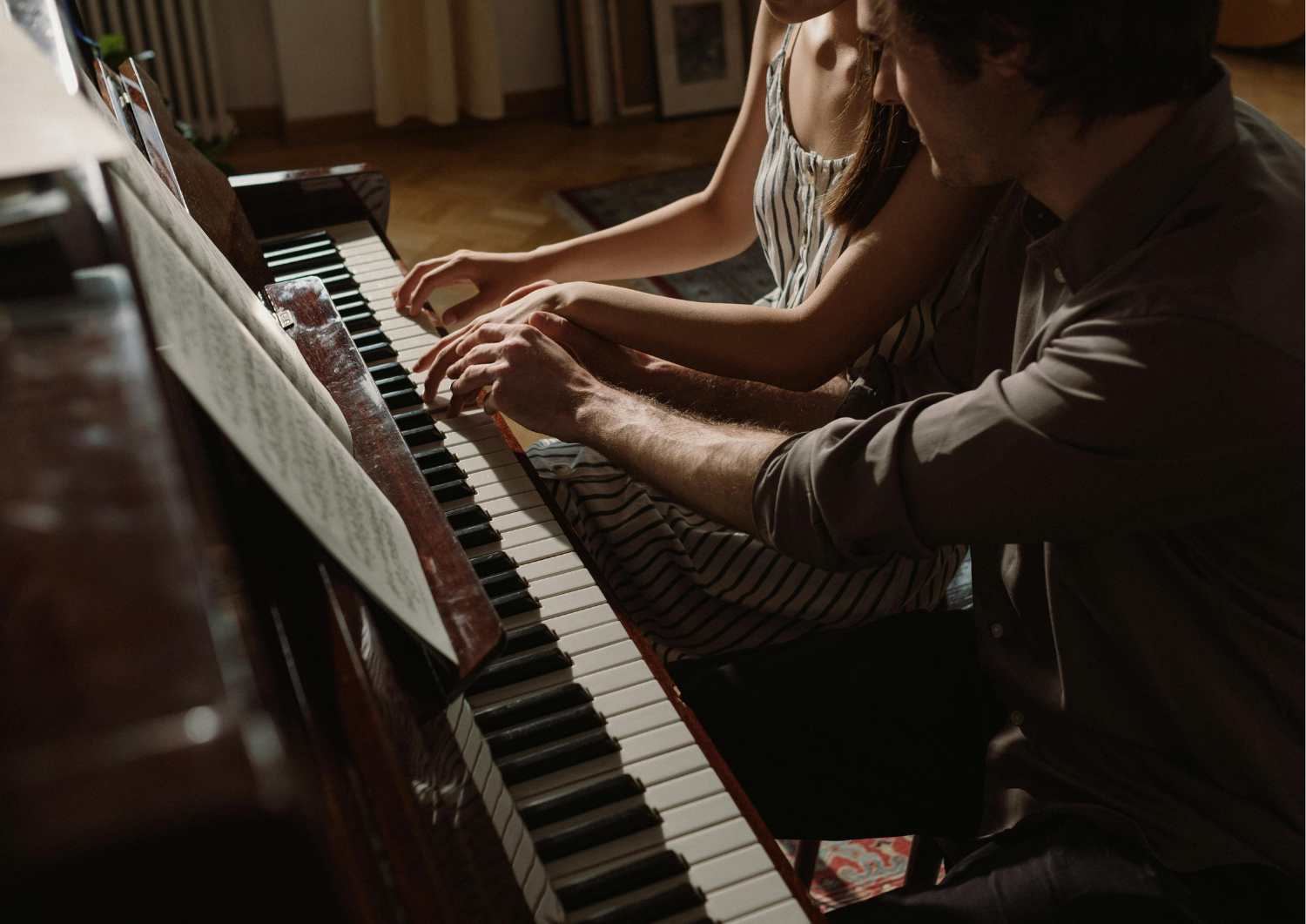 Illustration of music teachers at different career stages using My Music Studio