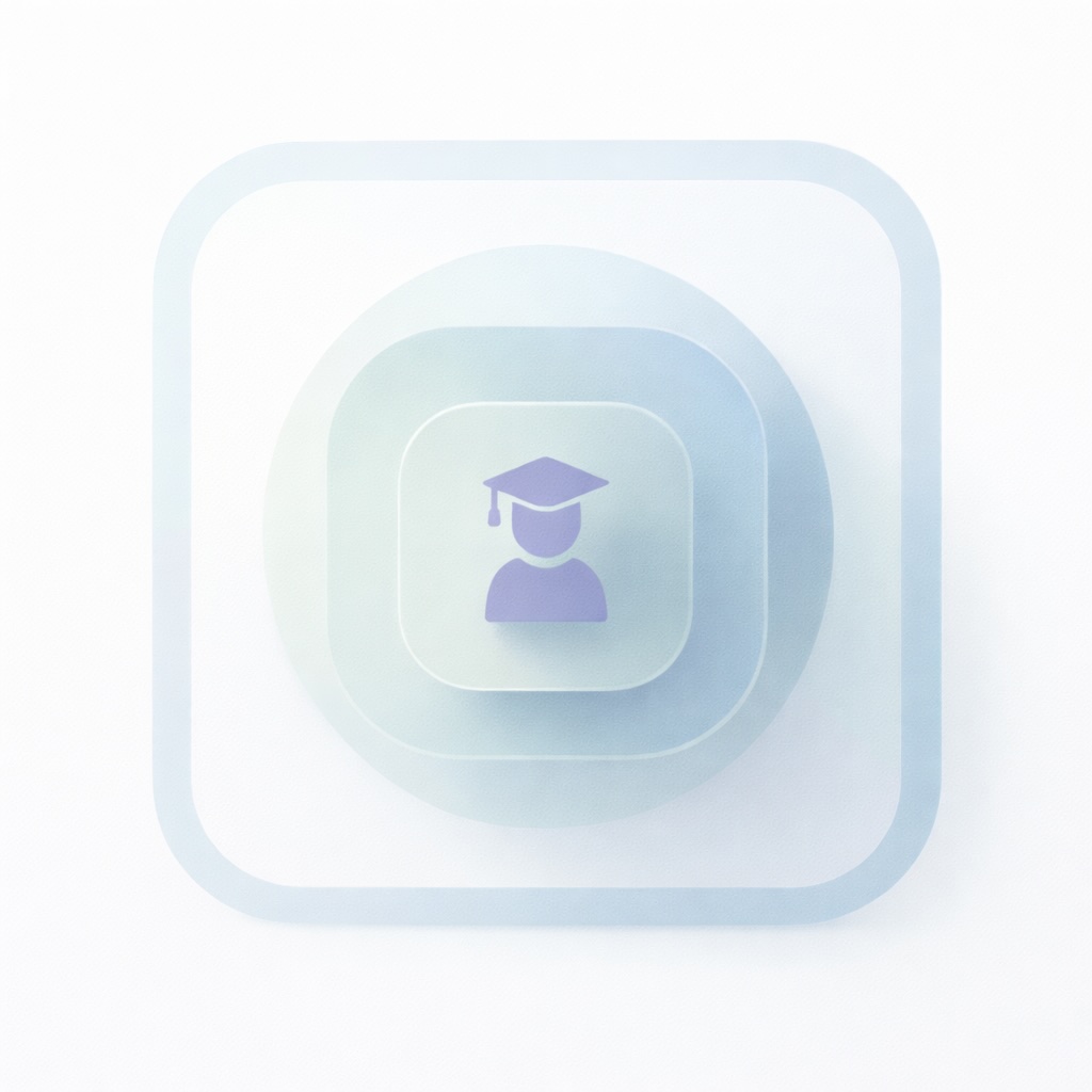 Illustration showing a student login gated by school-scoped consent and activation, with separate checks for identity, consent, and access.