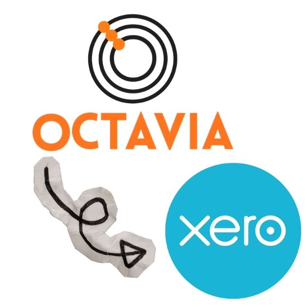 Abstract illustration of invoice data flowing from a studio system into Xero.
