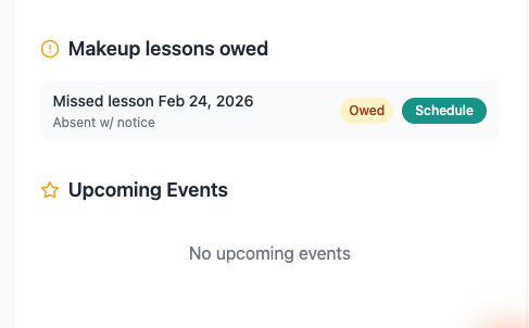 Attendance workflow screenshots