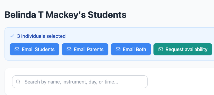 Scheduling workflow screenshots