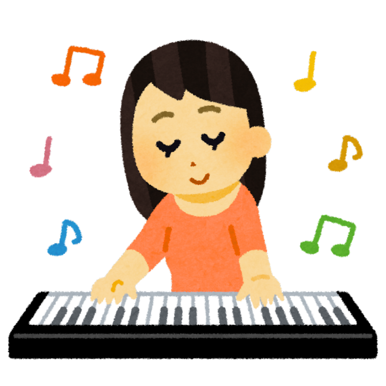 A student practising their instrument