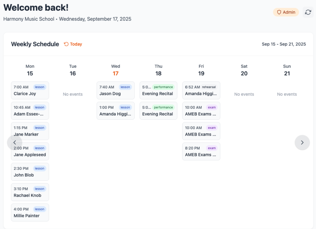 Attendance & Scheduling