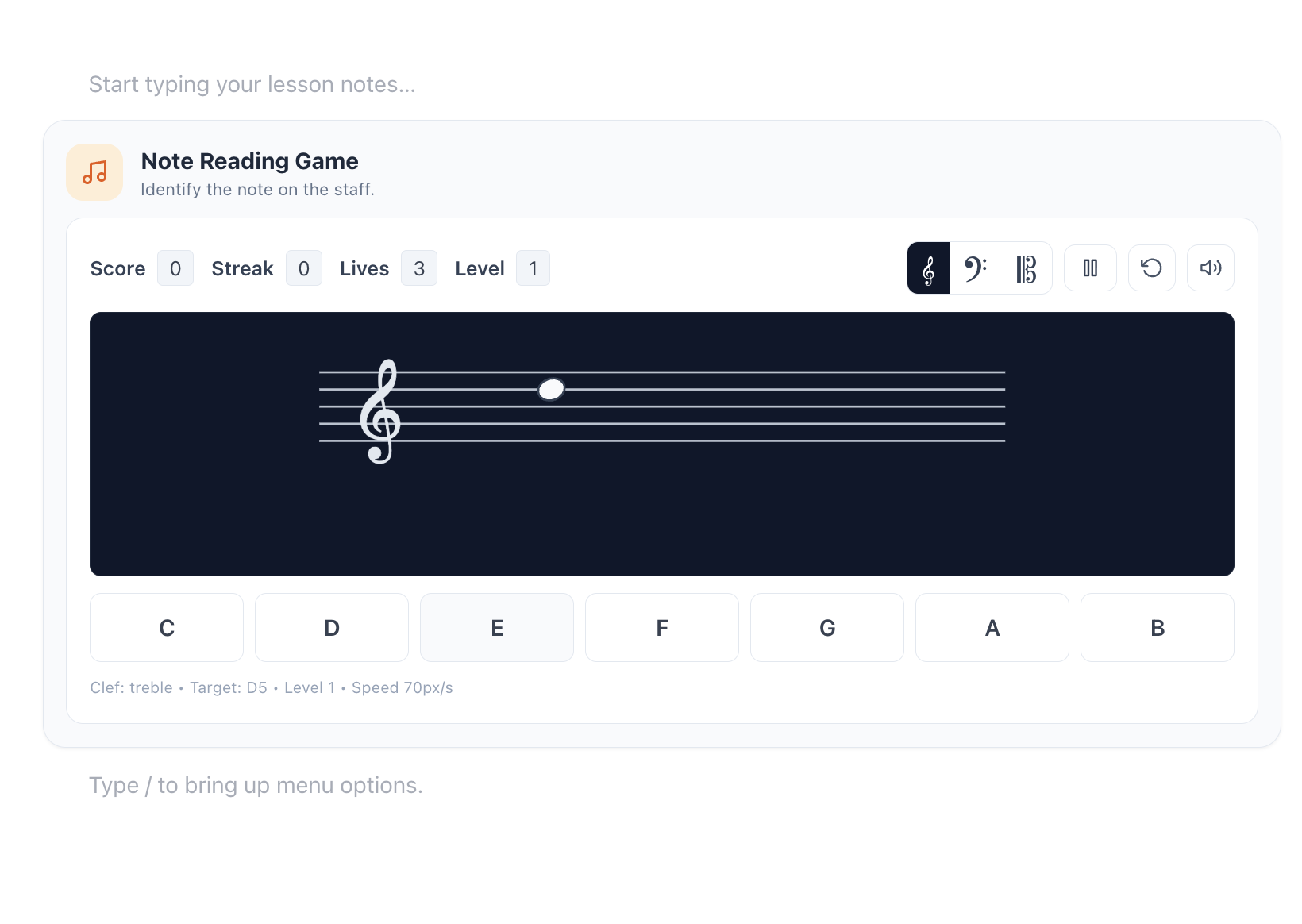 Teaching Tools, Inline