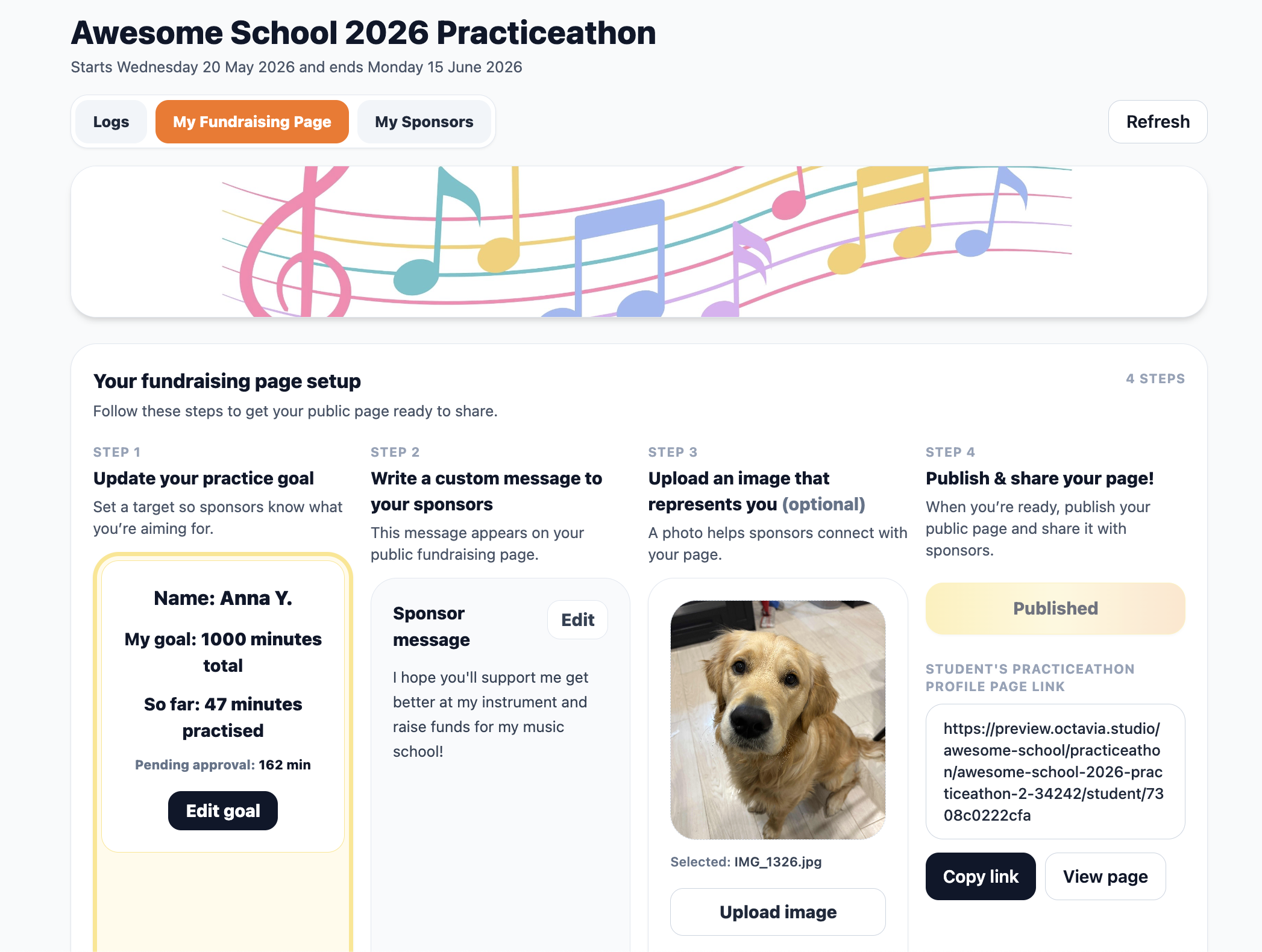 Student Hub practiceathon screenshot 2