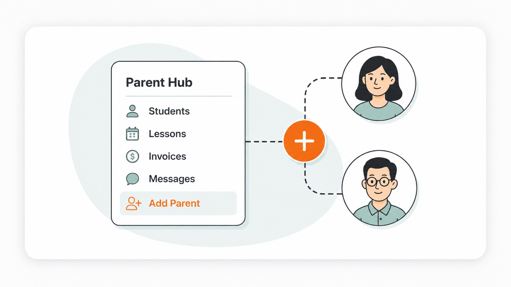 How to add a parent to the Parent Hub