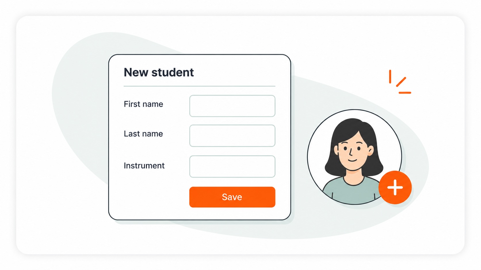 How to add a student in a single teacher studio