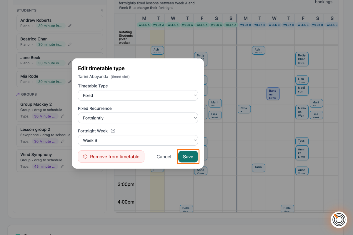 Step 15 - Save Scheduler Updates