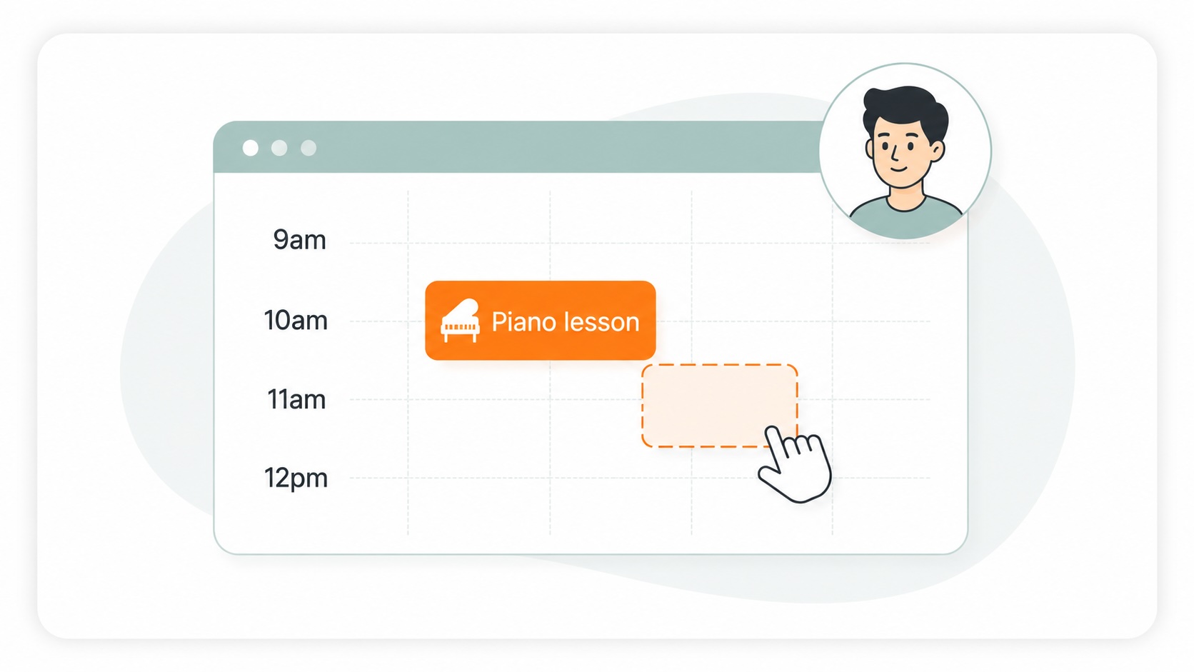 Scheduling lessons for an individual student
