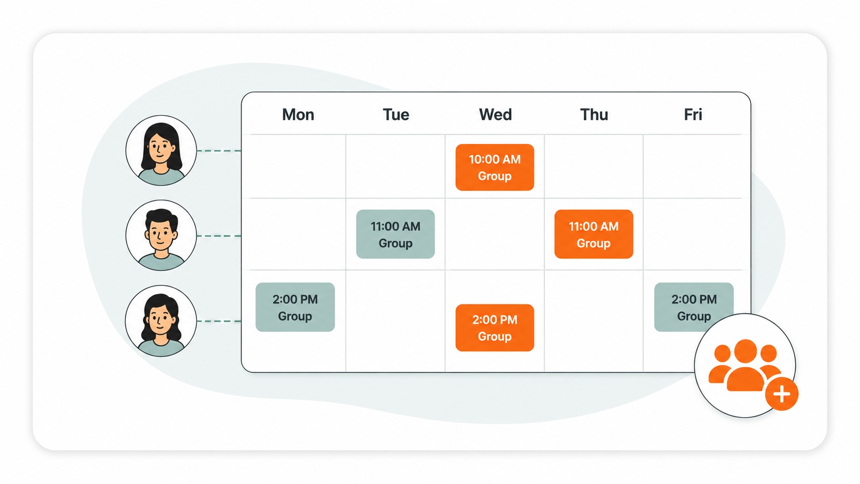 Scheduling multiple students at the same time