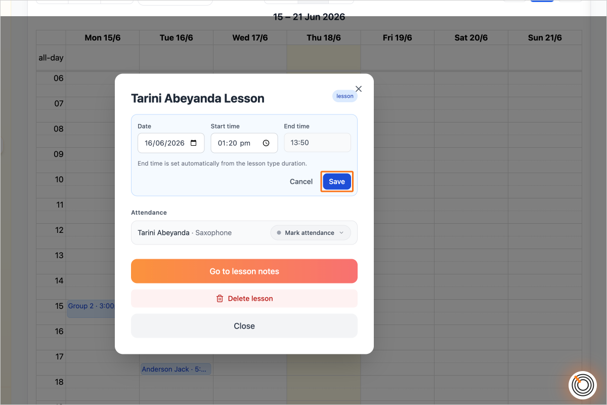 Step 13 - Enter the adjusted details and click "Save"